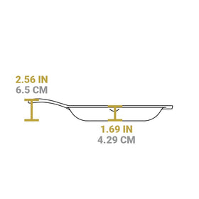 Lodge Chef Collection 10in skillet sidewalls and pour spouts reduce drips