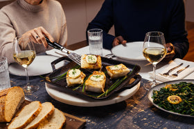 Logo close-up of Lodge Chef Collection highlighting premium craftsmanship.
