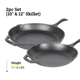 Lodge Chef Collection versatile use on oven, stove, grill, or campfire.