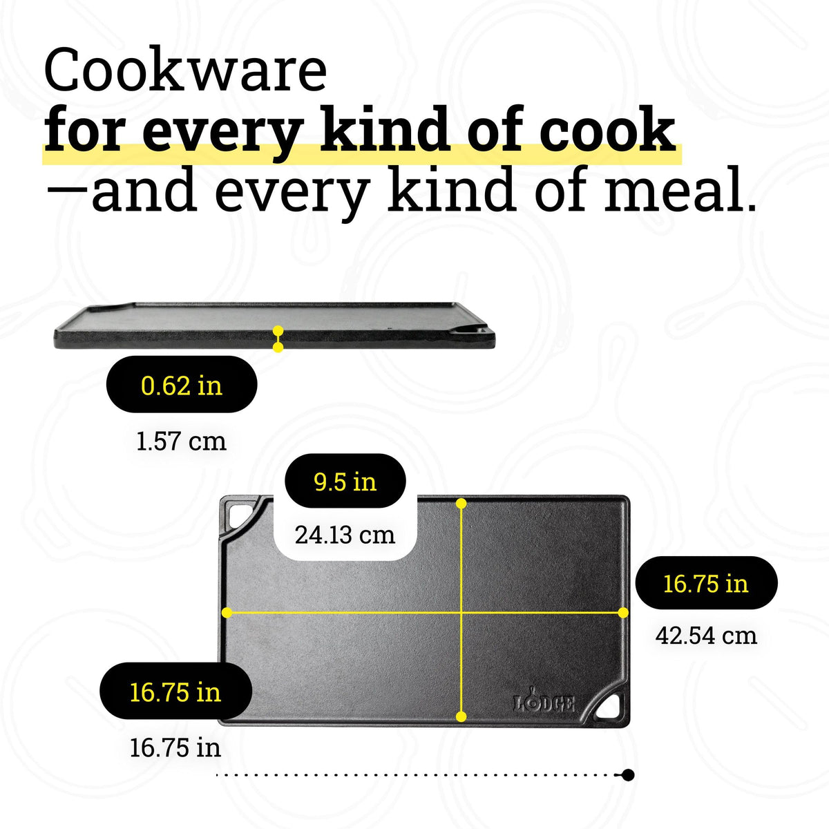 Lodge Double Play oven-safe design transitions to oven