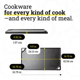 Lodge Double Play oven-safe design transitions to oven