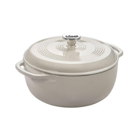 Lodge Essential enamel cast iron Dutch oven for bread baking with even heat