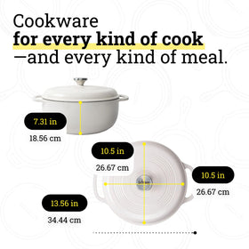 Lodge Dutch oven with slow-cooking versatility for flavorful meals