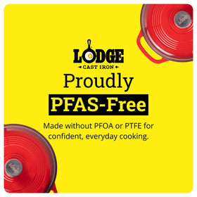 Heavy-duty Lodge cookware, durable cast iron built to last generations.
