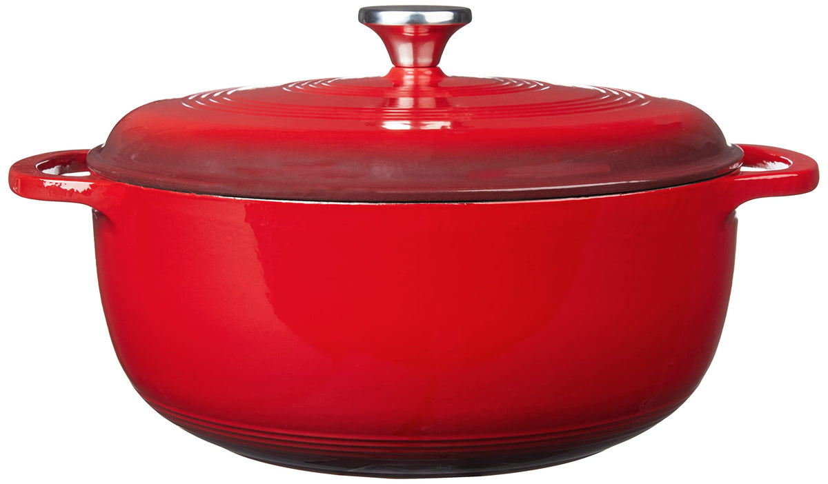 Lodge Essential Enamel Dutch Oven roasting for even heat and flavorful results