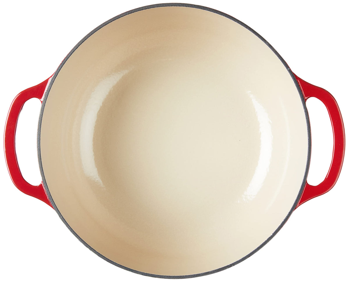 Lodge Essential Enamel Dutch Oven table ready finish for impressive serving