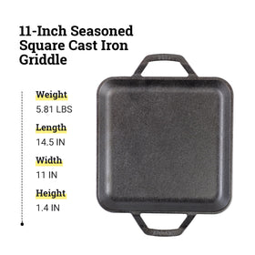 Lodge heat retention griddle, steady warmth for browning