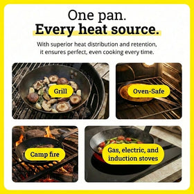 Lodge high-heat searing skillet for fast browning and sautéing