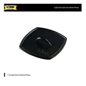 Lodge LPP3 one-piece handle and press for durable, convenient cooking.