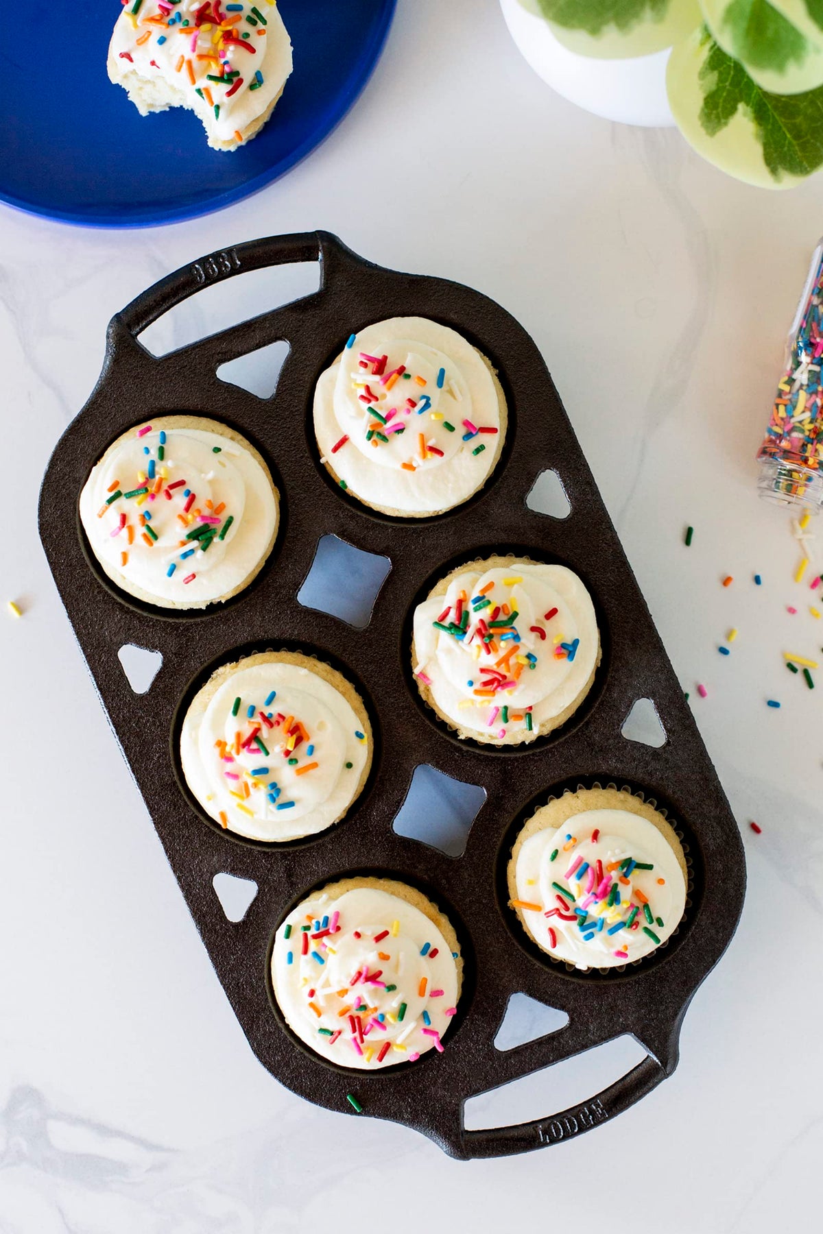 Lodge muffin pan out of the box ready to bake and release smoothly