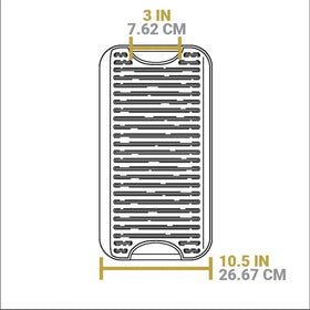 Lodge Pro-Grid easy cleanup after cooking with hot water