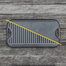 Lodge Pro-Grid sturdy cast iron handles for safe transport