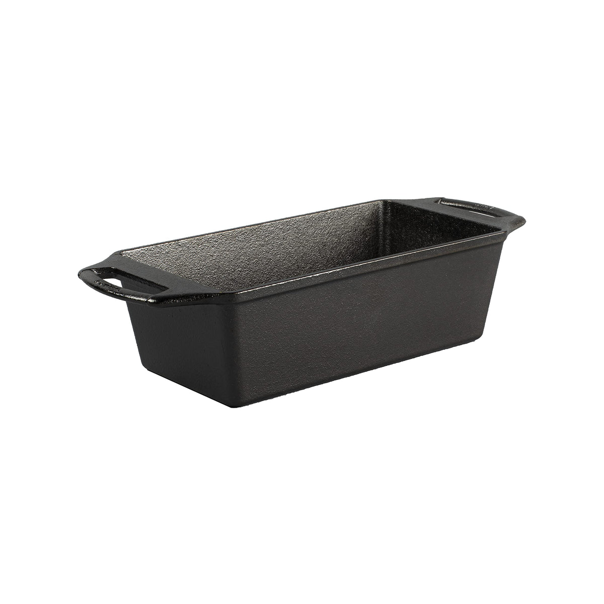 Lodge Seasoned Cast Iron Loaf Pan easy-release finish shown for clean, quick release