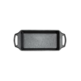 Lodge Seasoned Cast Iron Loaf Pan provides even heat for uniform browning.