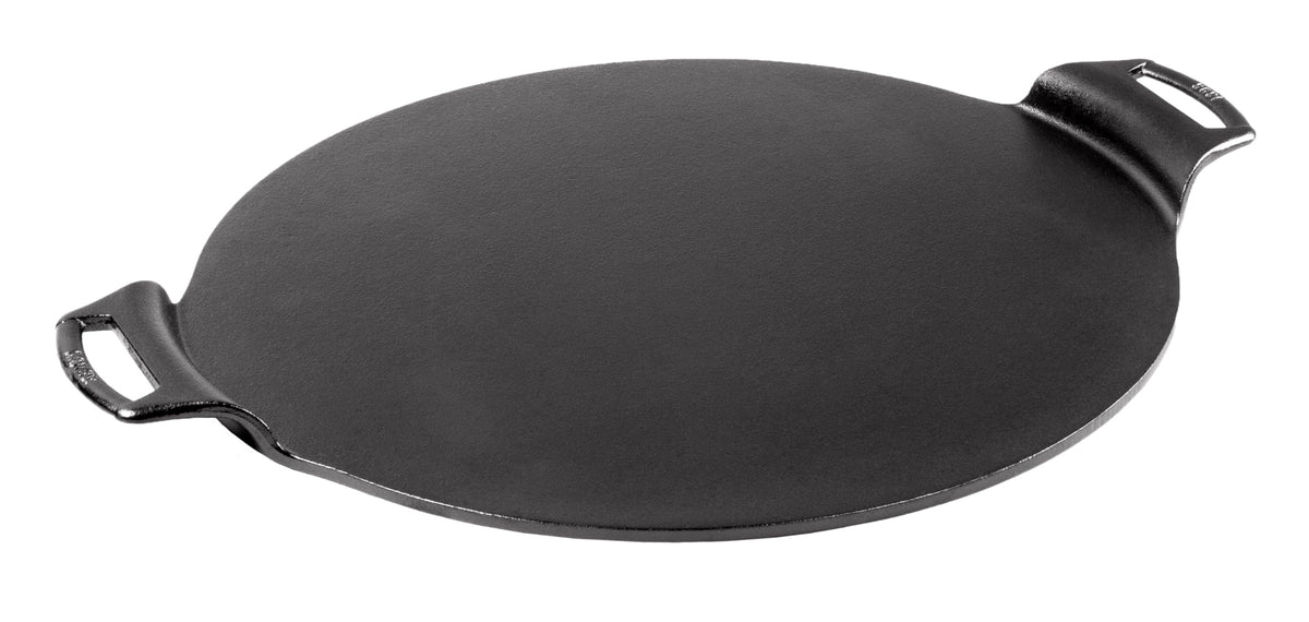 Lodge Seasoned Cast Iron Pizza Pan pre-seasoned surface eases release and cleanup