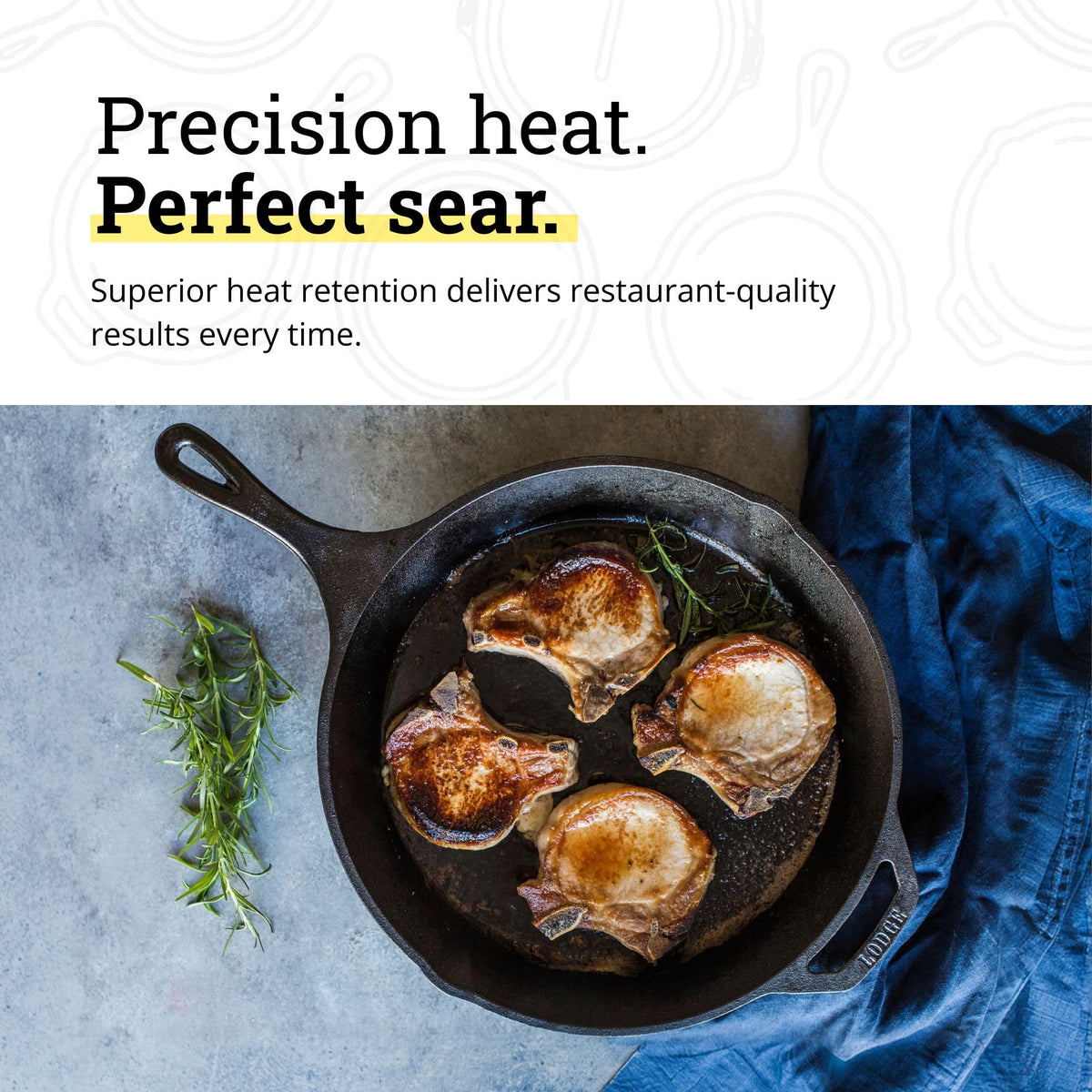 Lodge Skillet campfire-ready in rugged outdoor cooking setup.