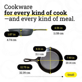 Lodge cast iron on campfire or grill illustrating outdoor cooking capabilities.