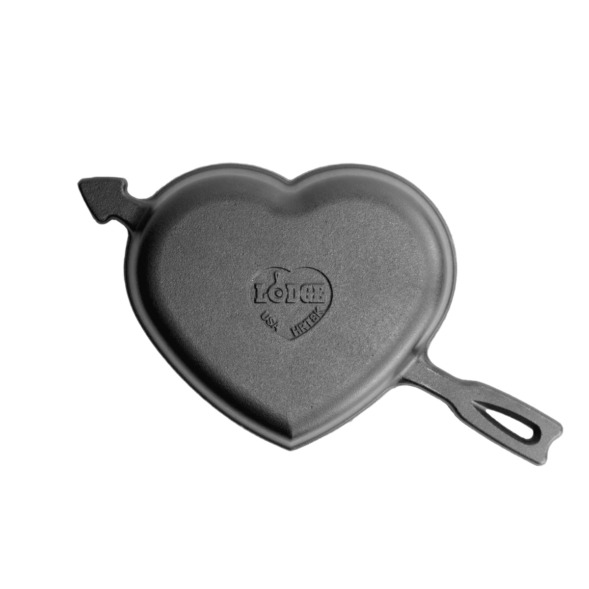 Lodge-seasoned heart skillet ready to use for everyday cooking