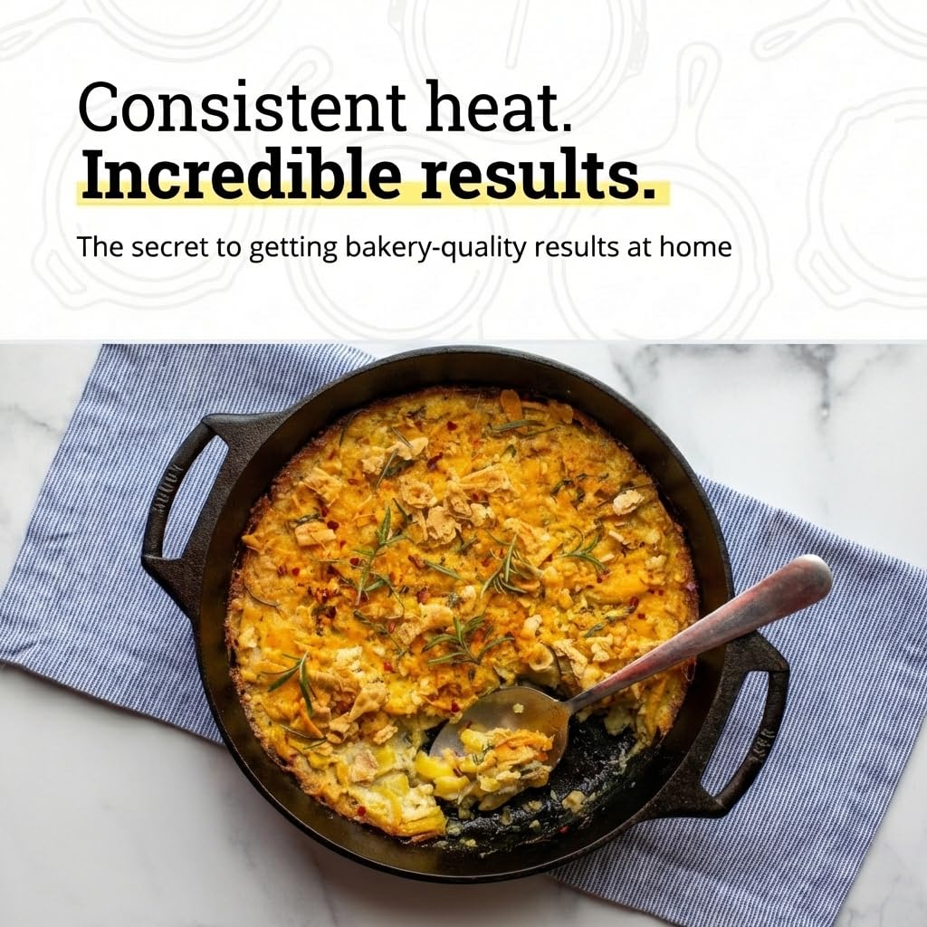 Lodge Seasoned Skillet ready-to-use surface for quick recipes