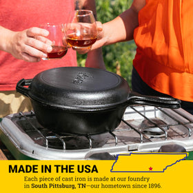 Lodge USA-made cast iron delivers durable cooking performance for everyday meals.
