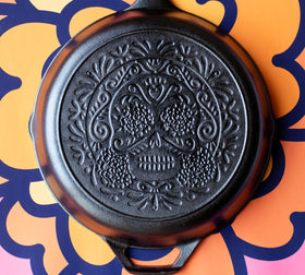 Lodge USA-made cast iron skillet highlighting American craftsmanship.