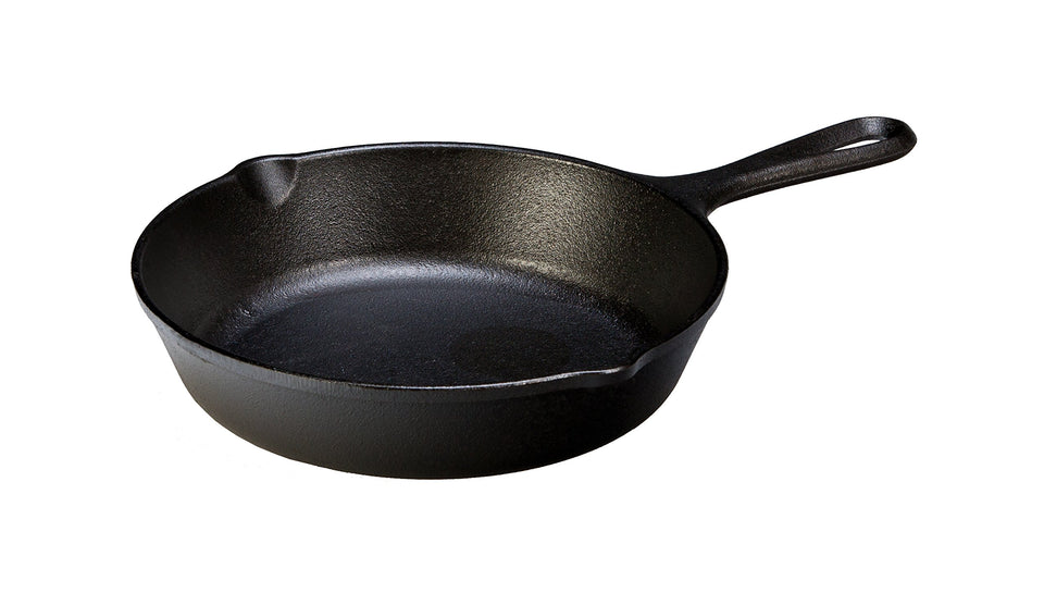 Lodge Wildlife Series 8in cast iron skillet with duck scene for versatile searing