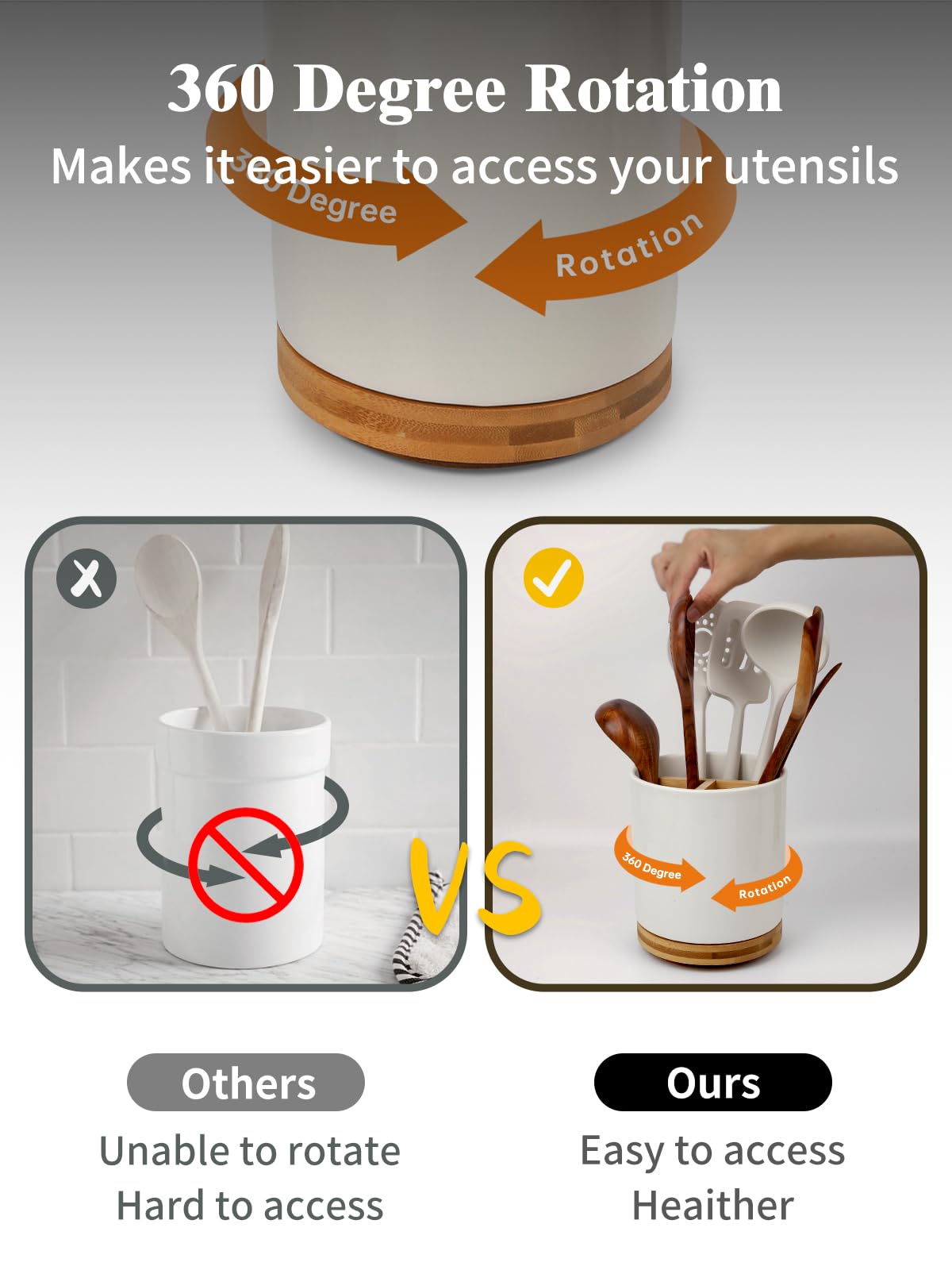LoeJan ceramic material provides a sturdy, safe counter centerpiece