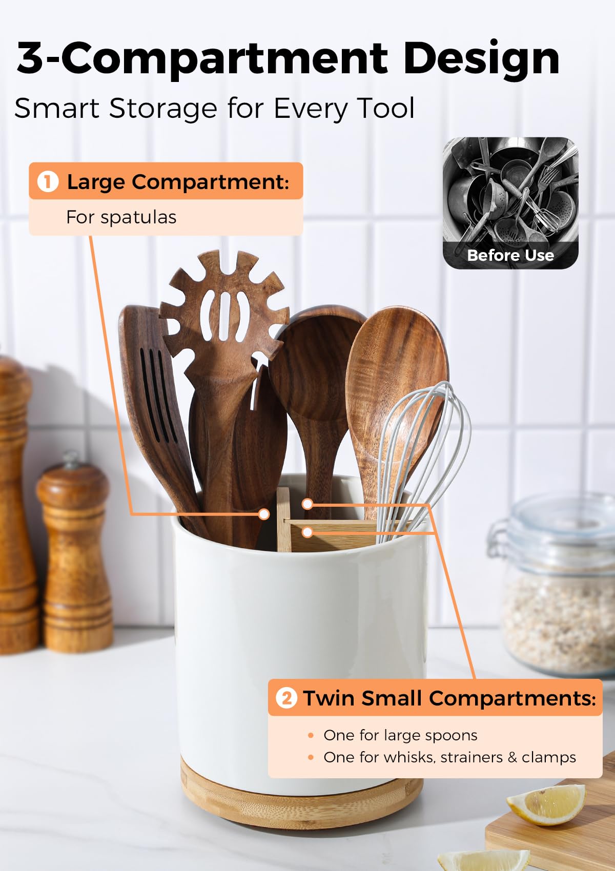 LoeJan removable dividers simplify cleaning and reconfiguration