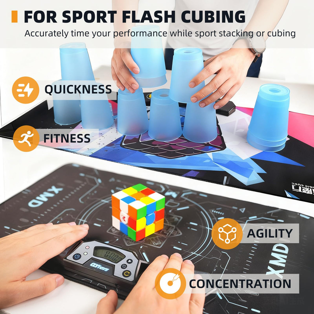 LogicTwist timer ideal for events, clubs, and home practice sessions.
