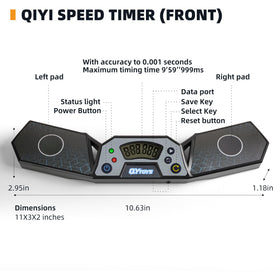 LogicTwist speed timer touch activation enables quick starts during practice.