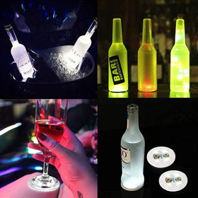 LOGUIDE bottle glorifier with cool white LEDs adds glow to drinks