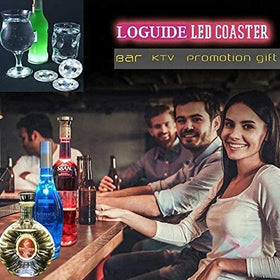 LOGUIDE flashing shots light adds party energy to the table