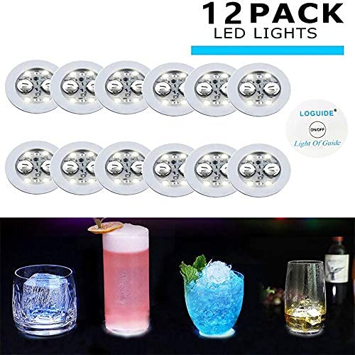 LOGUIDE wedding decor with LED coasters adds subtle illumination