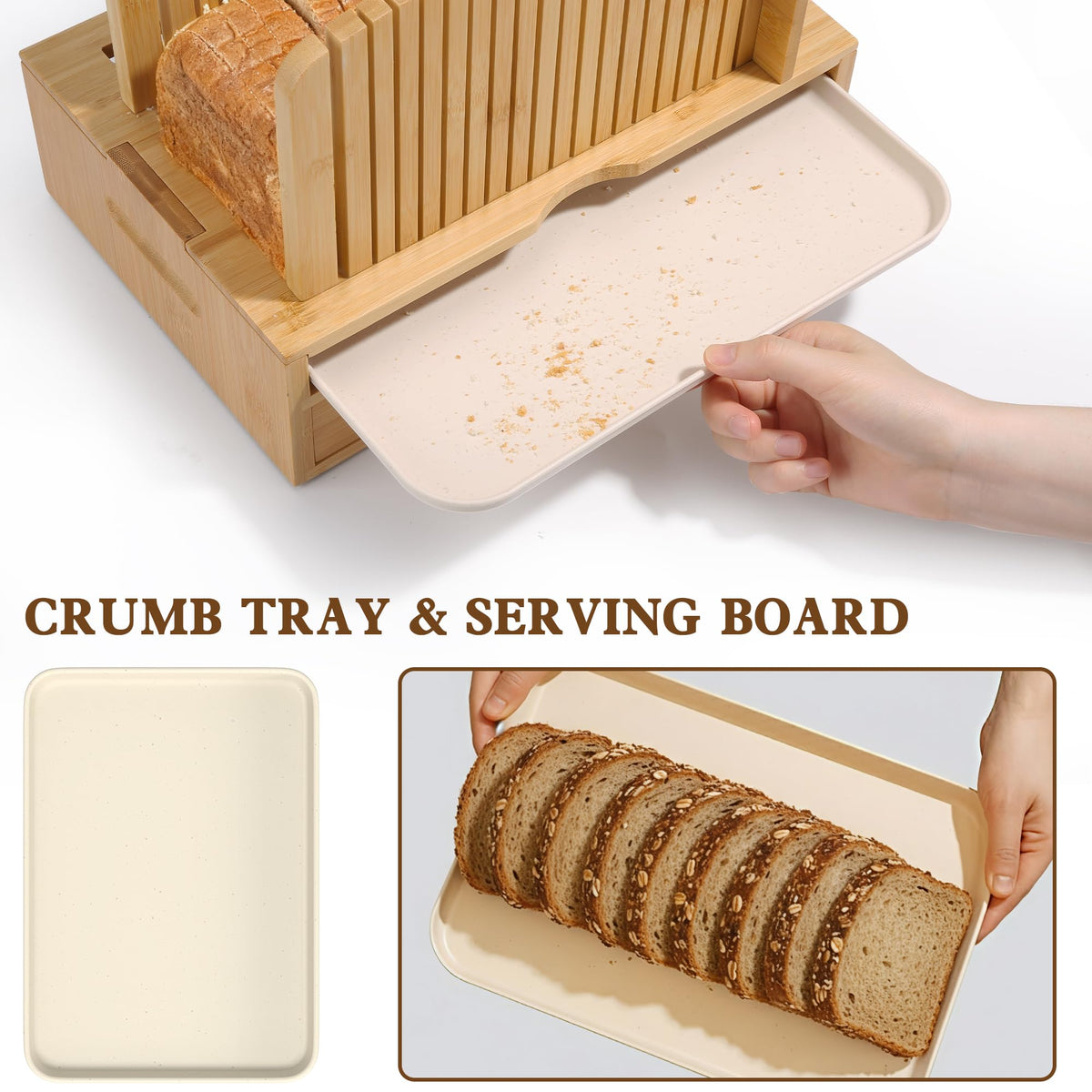 LOHASOK ergonomic handles provide secure grip for smooth slicing.