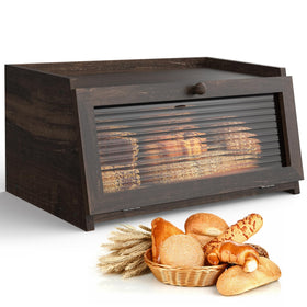 LOHASOK bread box with window offers quick visibility of contents for fresher bread