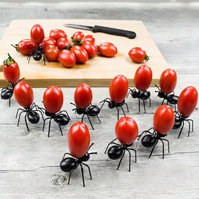 Loizziuy 36pcs ants fruit picks for kids' lunches, adding playful charm to fruit skewers.