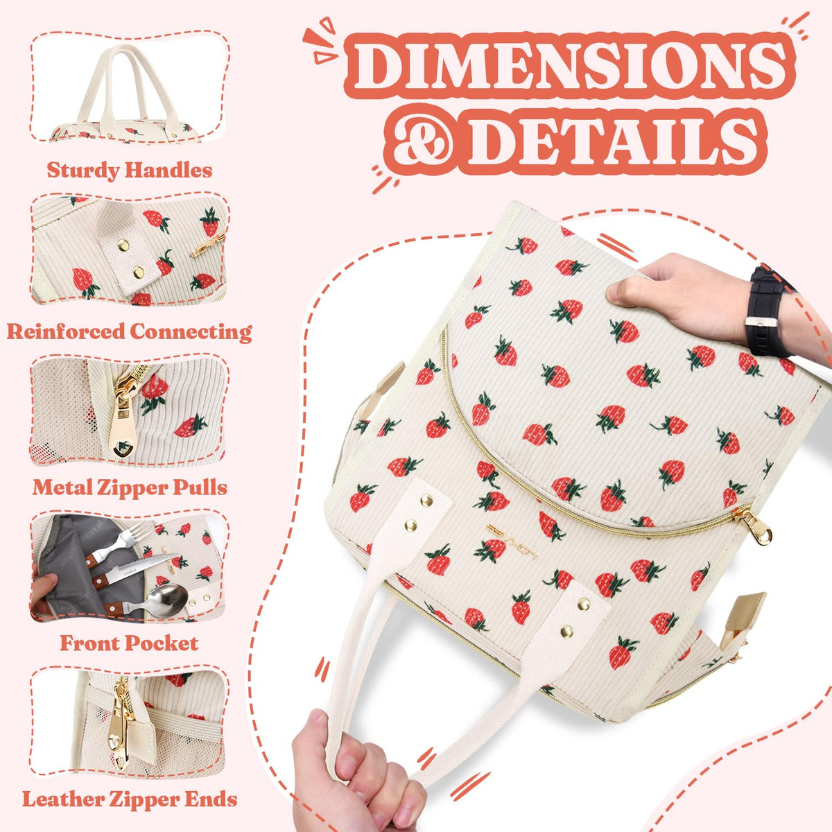 LOKASS 10.5 by 6.7 by 10.5 inch dimensions provide ample space.