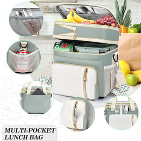 LOKASS lunch bag leak-proof interior keeps spills contained and easy to clean