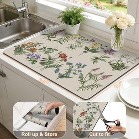 LOKHOM dish drying mat showcases absorbent design for coffee bar areas