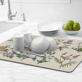 Close-up of sage design on LOKHOM mat for decorative appeal