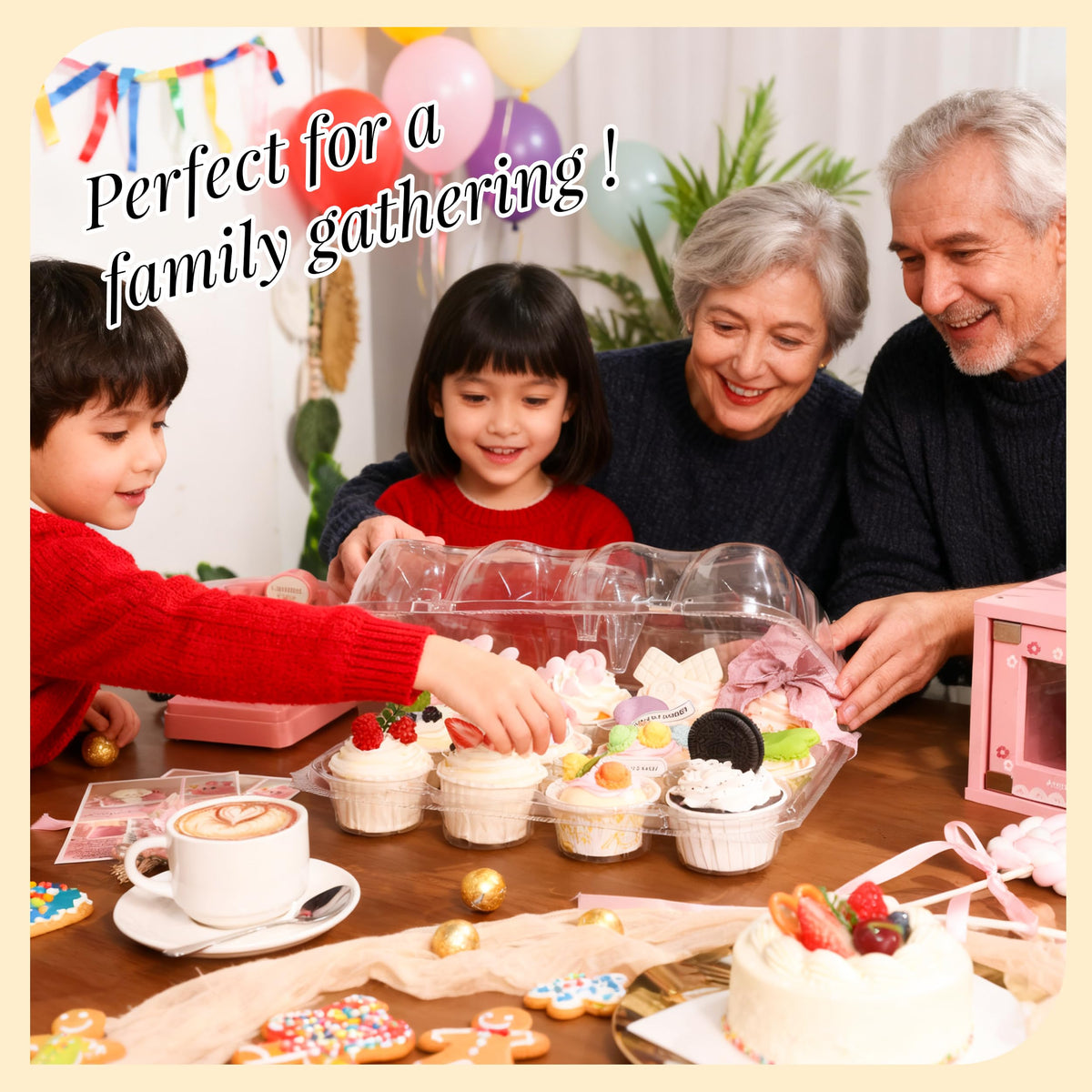 LOKQING includes 144 cupcake liners for ready-to-bake and display