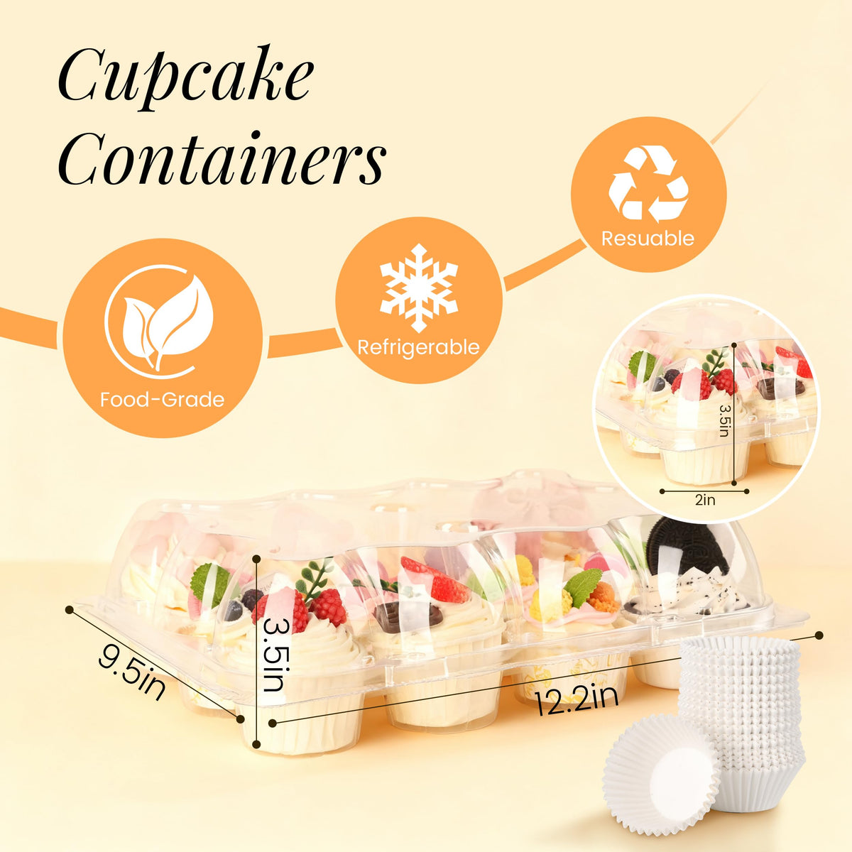 LOKQING cupcake box with buckle closure ensures sealed transport on busy event days