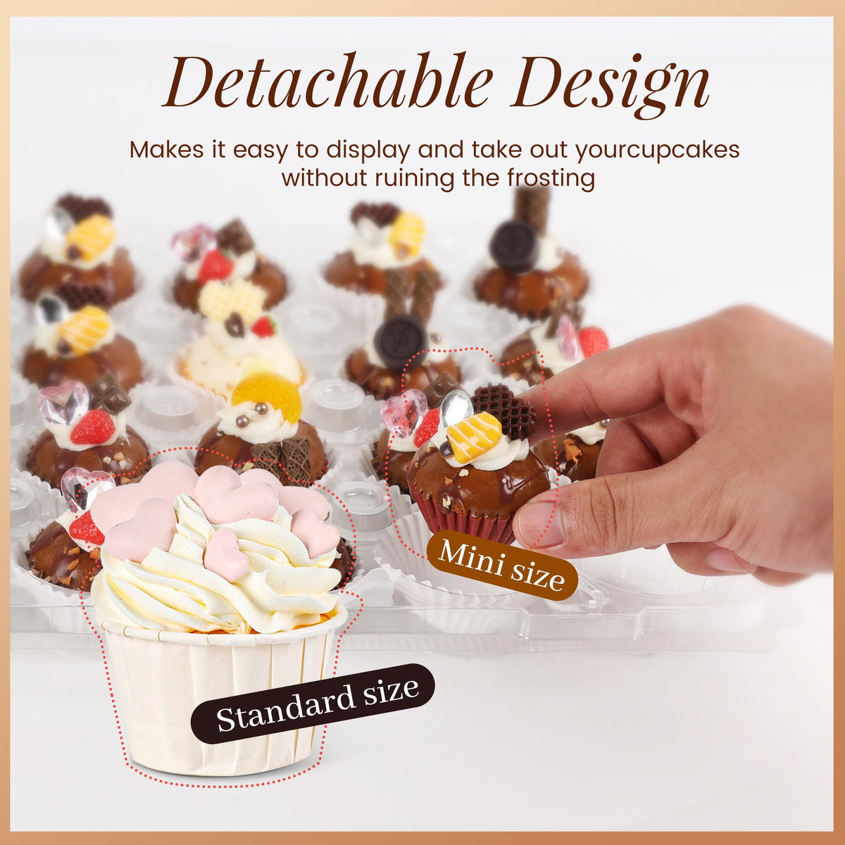 LOKQING 360-pack cupcake liners for bulk prep and display