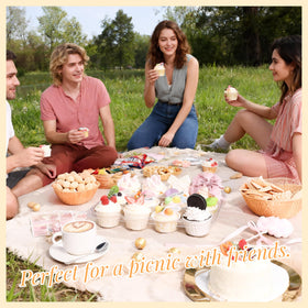 LOKQING festive display-ready cupcake containers enhance bakery or party setups