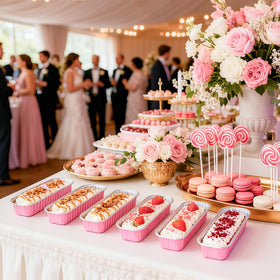 LOKQING pink spoons included for quick serving at gatherings