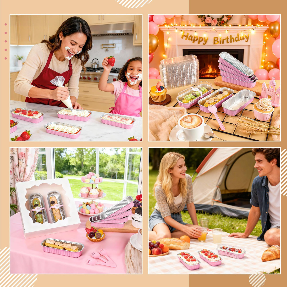 LOKQING pink watch-shaped stickers for labeling and gifting