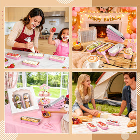 LOKQING pink watch-shaped stickers for labeling and gifting