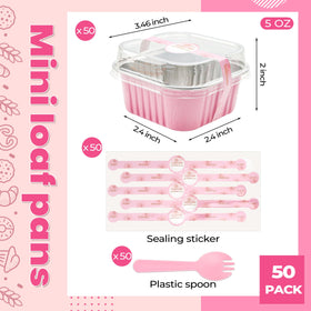 LOKQING spoons included for convenient serving with the 50-pack set.