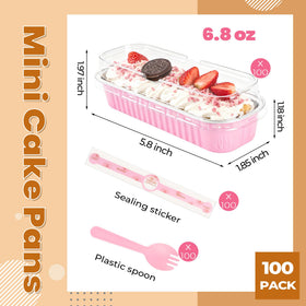LOKQING transparent lid showcases desserts clearly