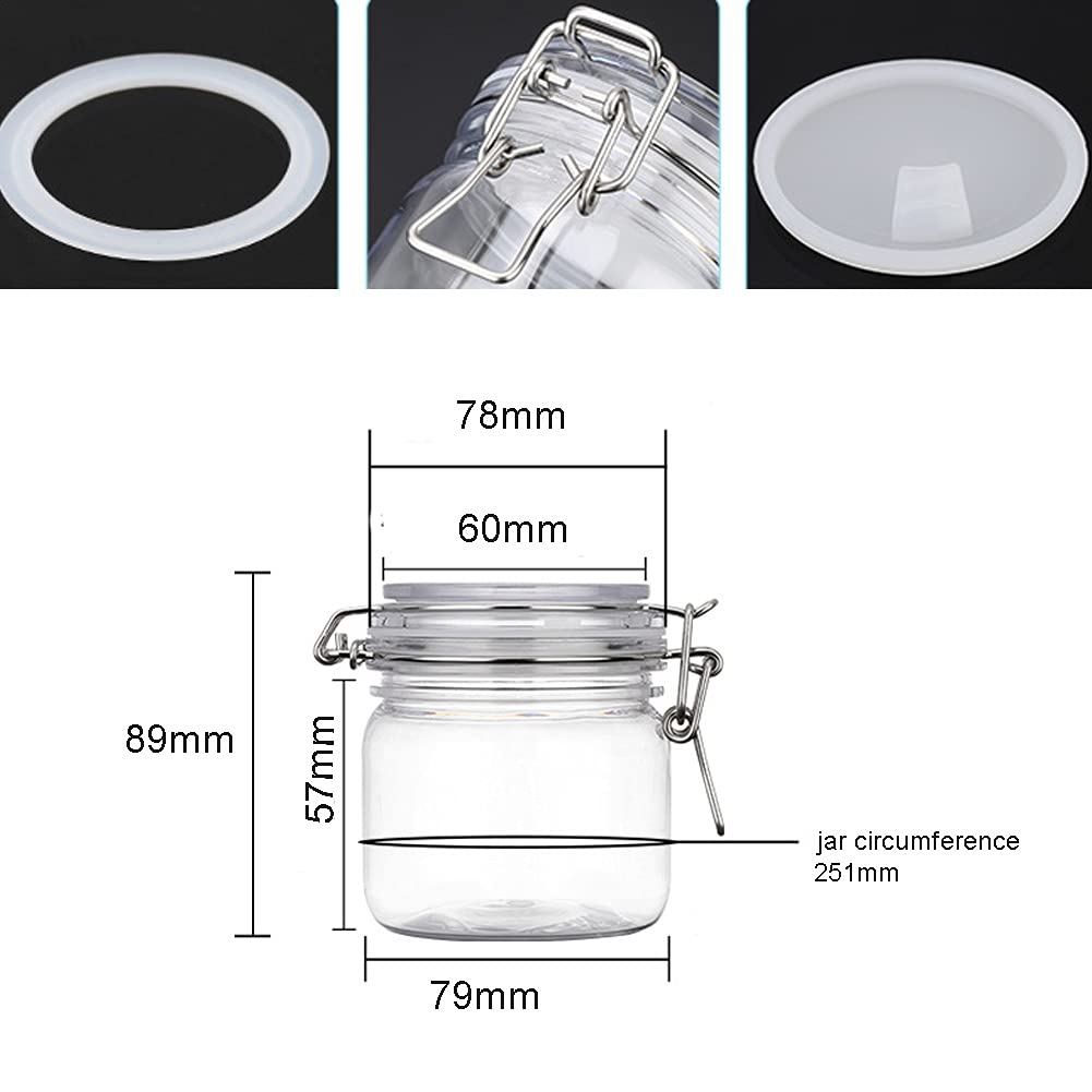Lokusel transparent PET jar lets you quickly see contents